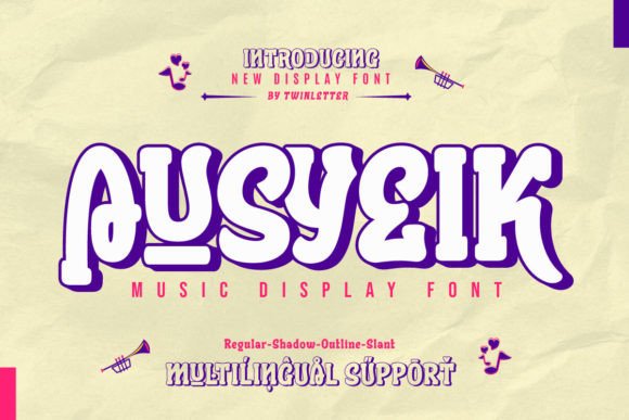 Ausyeik Font for Eye-Catching Display Designs