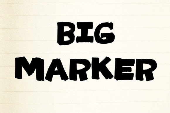 Big Marker: A Playful Display Font for Bold Branding