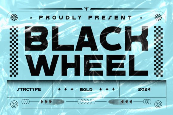 Black Wheel Font for Dynamic Editorial Design