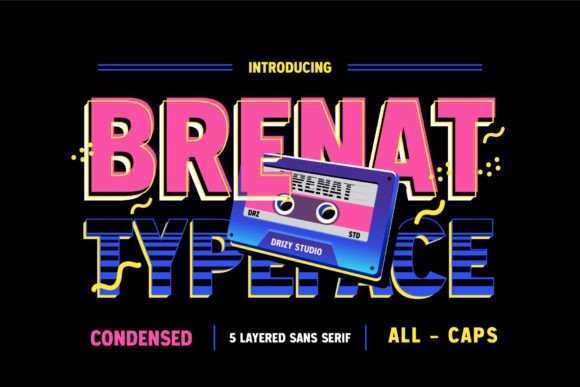 Brenat – A Modern Display Font for Professional Branding