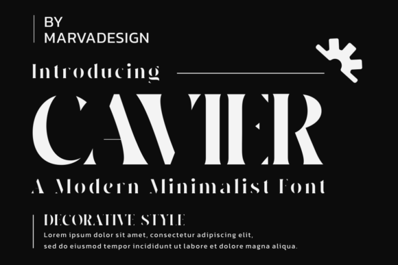 Cavier: A Modern Minimalist Font for Sleek Branding