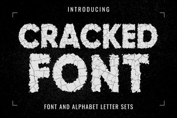 Cracked Display Font for Bold Visual Impact