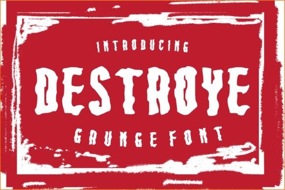 Destroye: A Bold Display Font for Eye-Catching Branding