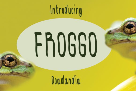 Froggo Font: A Magical Display Typeface for Creative Makers