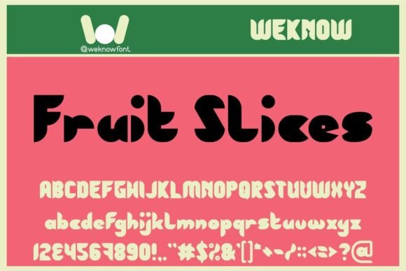 Fruit Slices Display Font for Editorial and Branding Projects