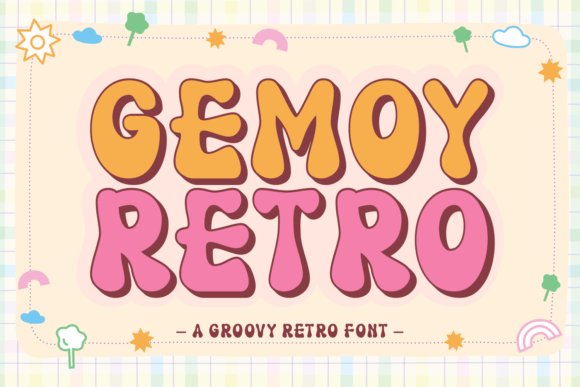 Gemoy Retro Font for Nostalgic Craft Projects