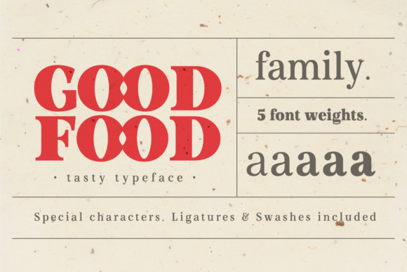Good Food: A Versatile Sans Serif Display Font for Branding