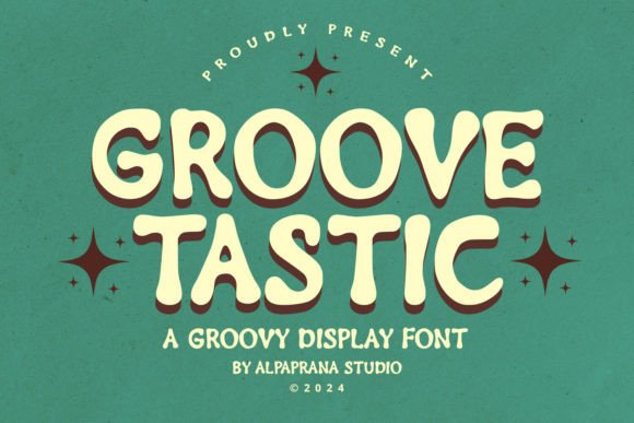 Groovetastic: A Modern Display Font for Trendy Branding