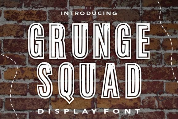 Grunge Squad Font for Bold Editorial Designs