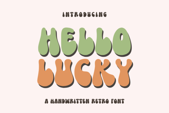 Hello Lucky Font for Creative Makers and Handmade Designs
