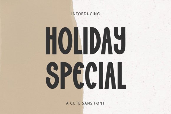 Holiday Special: A Cute and Cool Display Font for Creative Projects
