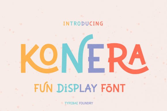 Konera: A Playful Display Font for Creative Branding
