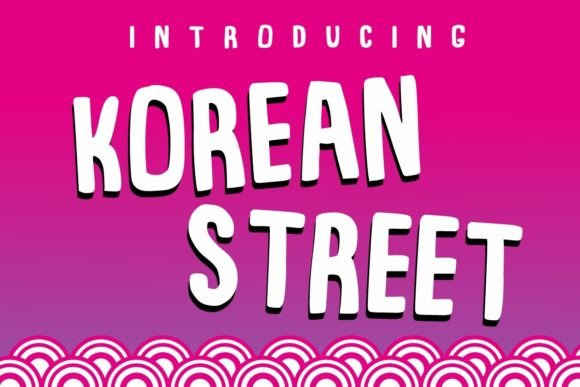 Korean Street Font for Dynamic Web Design