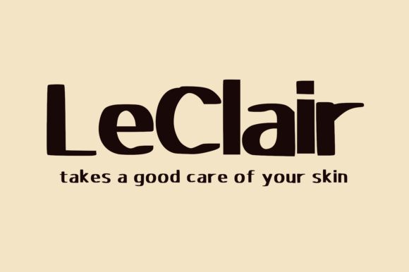 Leclair: The Playful Yet Maturity-Infused Display Font for Marketers