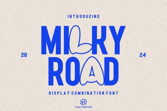Milky Road: A Playful Yet Sophisticated Display Font for Crafters