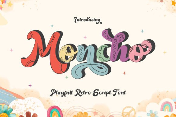 Moncho: A Playful Display Font for Creative Makers