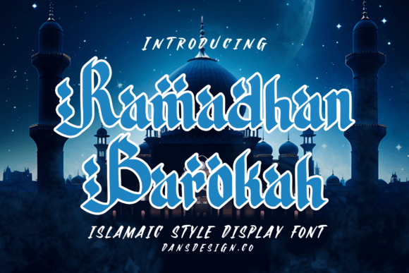 Ramadhan Barokah: A Display Font for Thoughtful Editorial Design