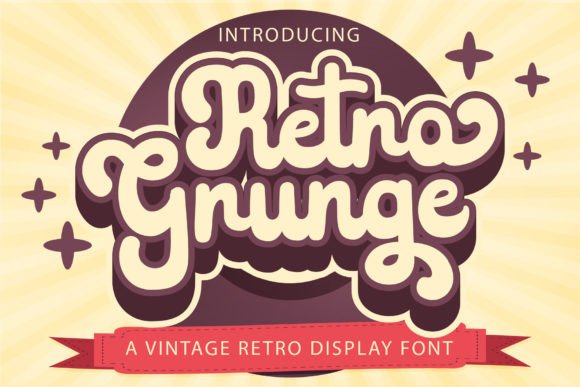Retro Grunge Font for Vintage-Inspired Editorial Designs