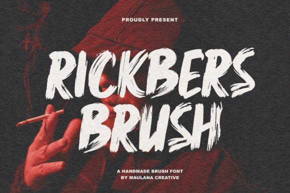 Rickbers: A Lively Brush Font for Digital Creativity