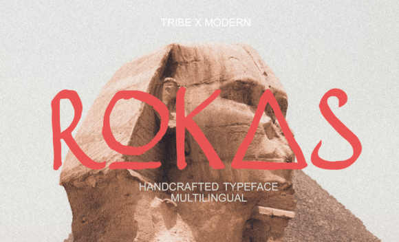 Rokas: A Handcrafted Display Font for Creative Projects