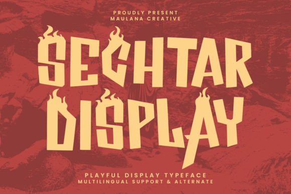 Sechtar: A Playful Display Font for Creative Crafters