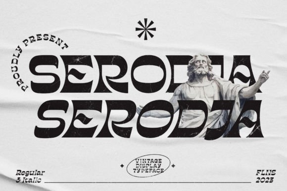 Serodja – A Timeless Display Font for Retro-Themed Designs