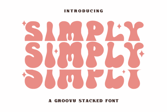 Simply: A Bold Retro Groovy Font for Creative Projects