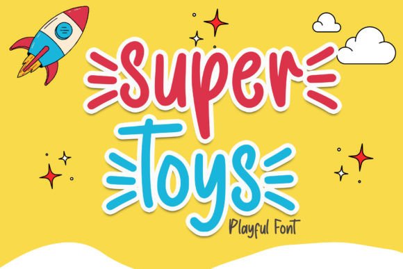 Super Toys: A Playful Display Font for Creative Projects