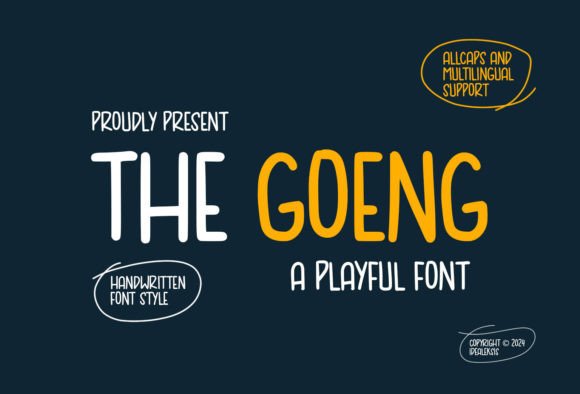 The Goeng Font for Bold Branding and Playful Design