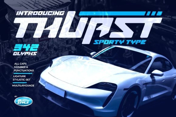 Thuast: A Speed-Themed Display Font for Dynamic Web Projects