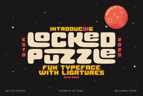 Unlock Creativity with the Locked Puzzle Typeface